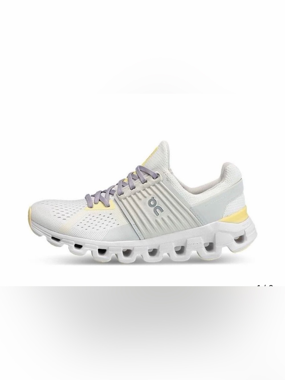 On Cloudswift Womens 10 Running Shoes White Gray Yellow CloudTec Helion 41.99577
